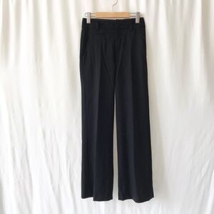 Vince black wool wide leg trouser (hemmed) size 0